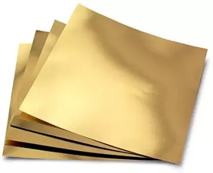 CARDSTOCK METALLIC 6x6" MATT GOLD - SOLD 6 SHEETS PER PACK