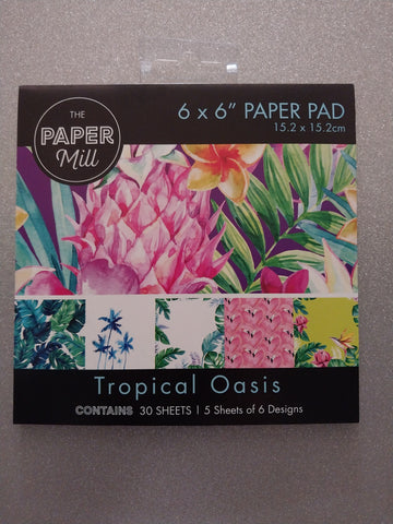 6x6" PAPER STACK - TROPICAL OASIS