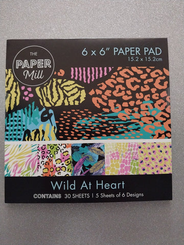 6x6" PAPER STACK - WILD AT HEART