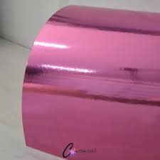 CARDSTOCK METALLIC 6x6" PINK - SOLD 6 SHEETS PER PACK