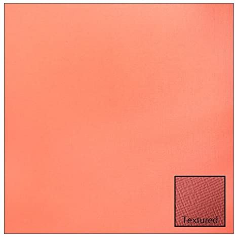 CARDSTOCK AC TEXTURED 12x12" GRAPEFRUIT - SOLD 10 IN A PACK