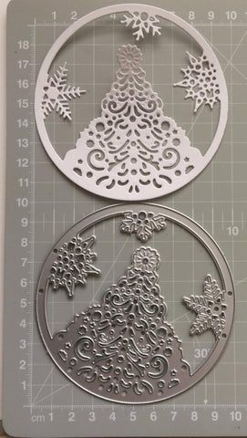 MCD - CHRISTMAS TREE IN ROUND CUTOUT