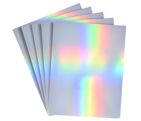 CARDSTOCK METALLIC 12x12" IRIDESCENT SHIMMER / HOLOGRAPHIC   - SOLD 10 SHEETS PER PACK